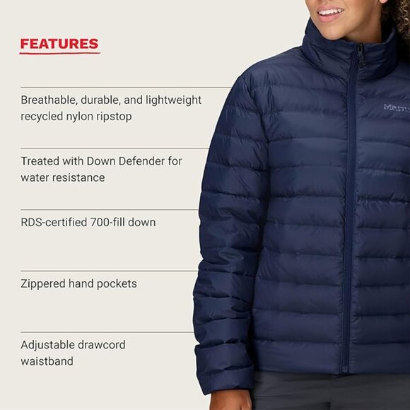 MARMOT {NWT} Women's Jena Down Puffer Coat | Arctic navy | Small | FW 25/26 - Picture 7 of 11